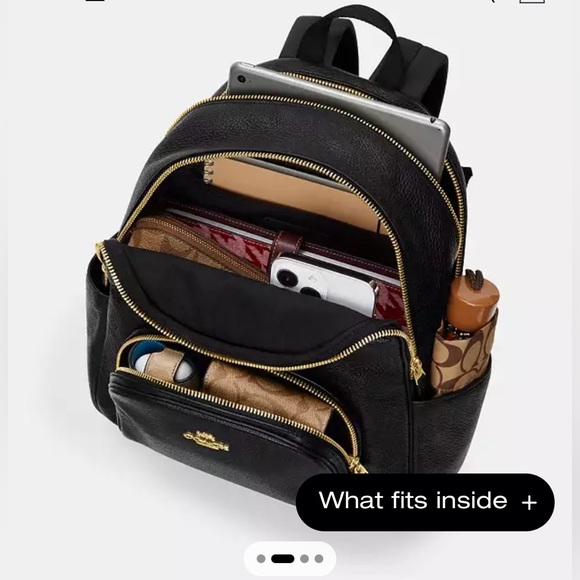 NWT coach Court Backpack In Signature Canvas With Floral Print - Picture 8 of 8